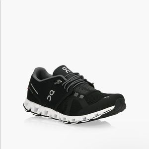 Black and white women’s ON cloud runners